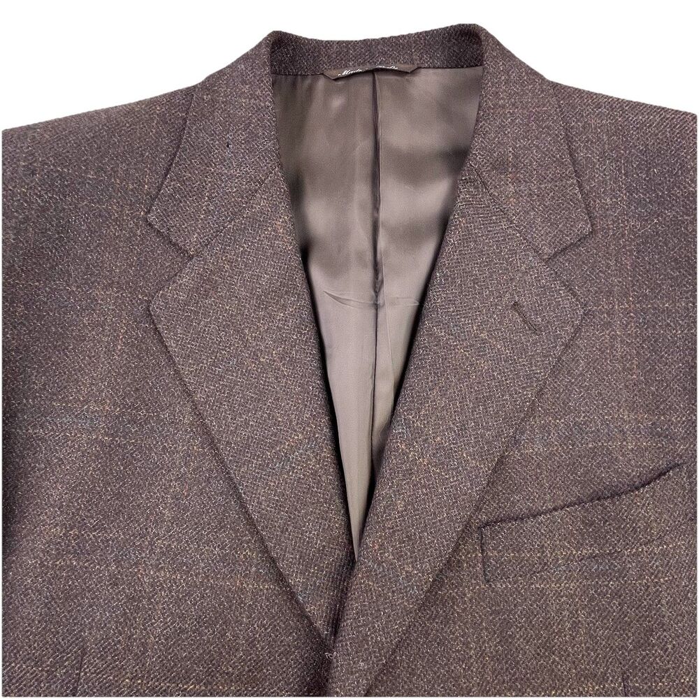 Canali Blazer Mens 54 Brown Lana Cashmere Wool Blend Sport Coat Suit Jacket